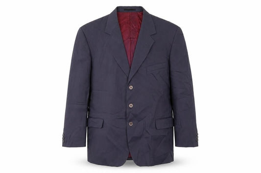 Blue Fox Mens Black   Jacket Suit Size 44