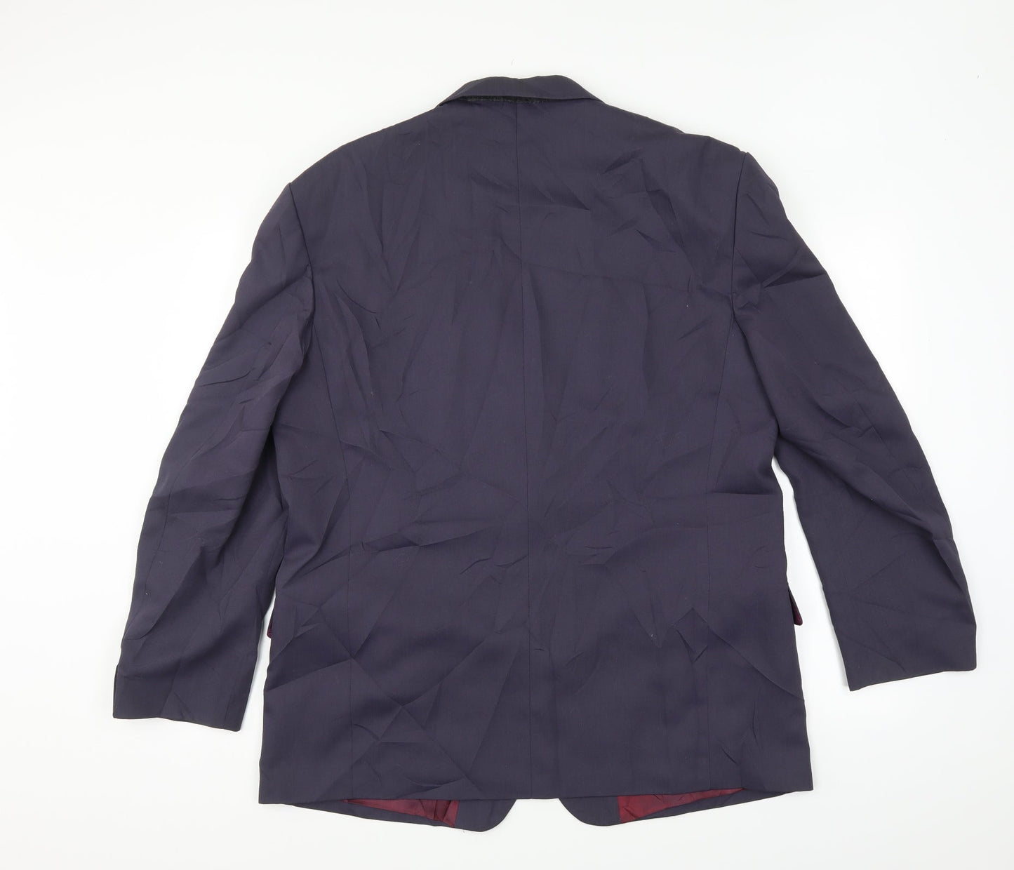 Blue Fox Mens Black   Jacket Suit Size 44