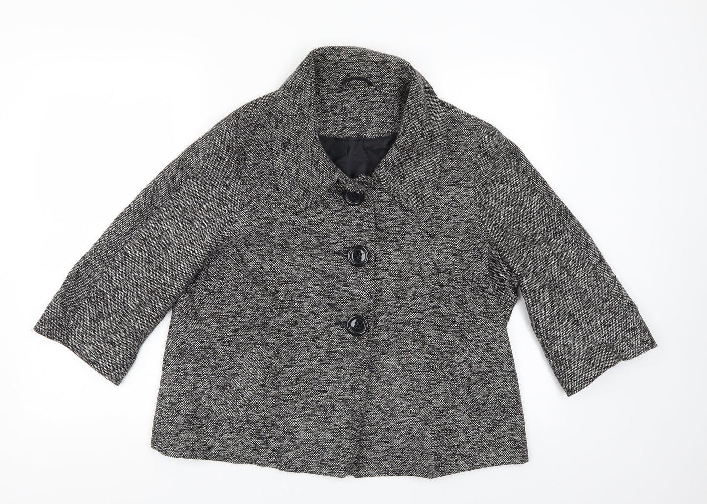 Evie Womens Grey   Pea Coat Coat Size 18