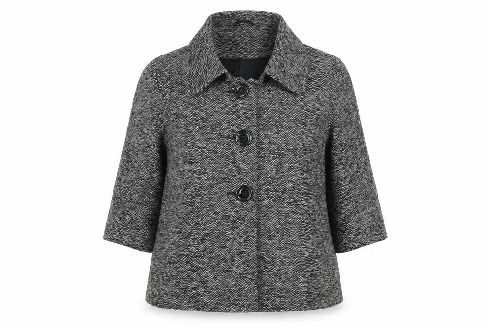 Evie Womens Grey   Pea Coat Coat Size 18