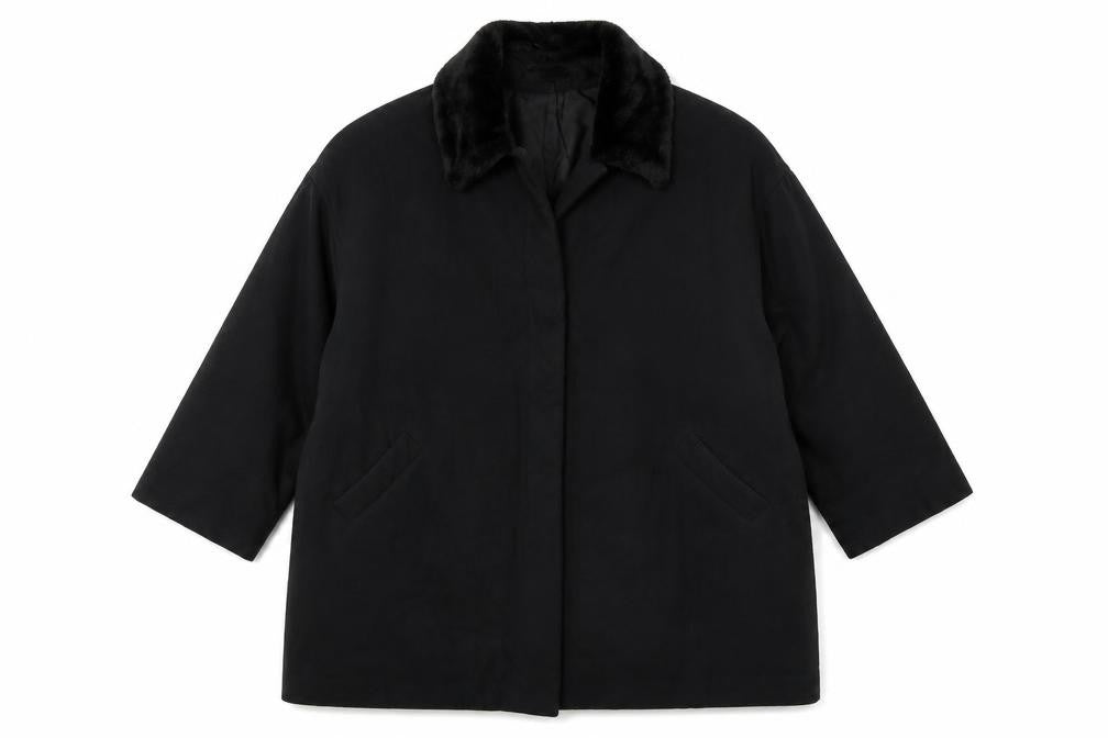 Wallis Womens Black   Overcoat Coat Size 14