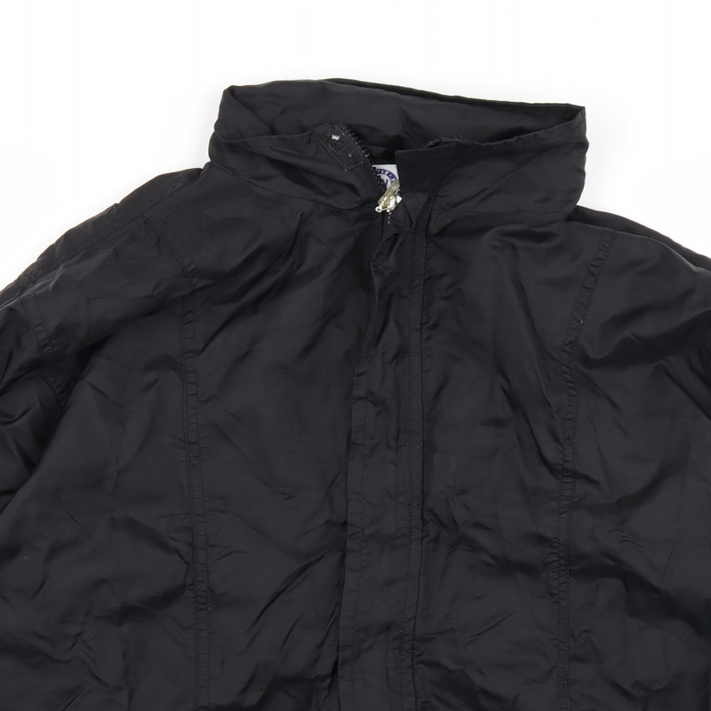 SQV Womens Black   Rain Coat Coat Size 14
