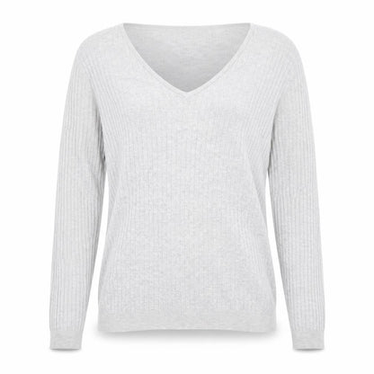 Mango Womens Grey  Knit Pullover Jumper Size L
