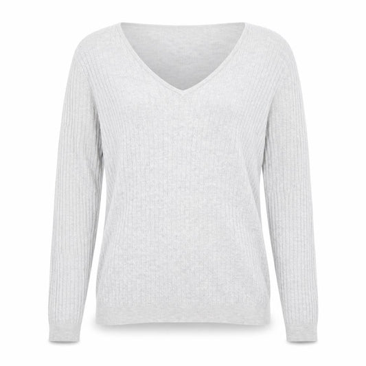 Mango Womens Grey  Knit Pullover Jumper Size L
