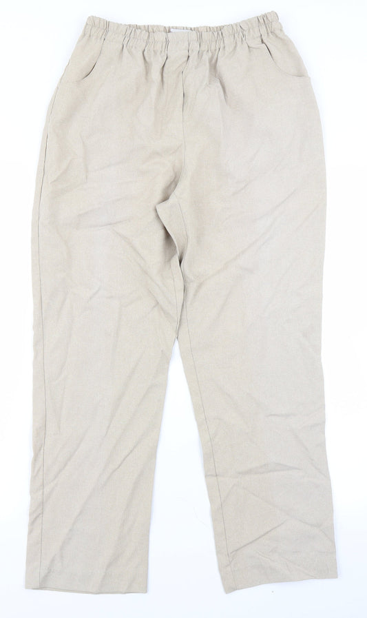 Charmance Womens Beige   Trousers  Size 14 L25 in