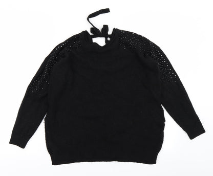 Marks & Spencer Womens Black  Knit Pullover Jumper Size M