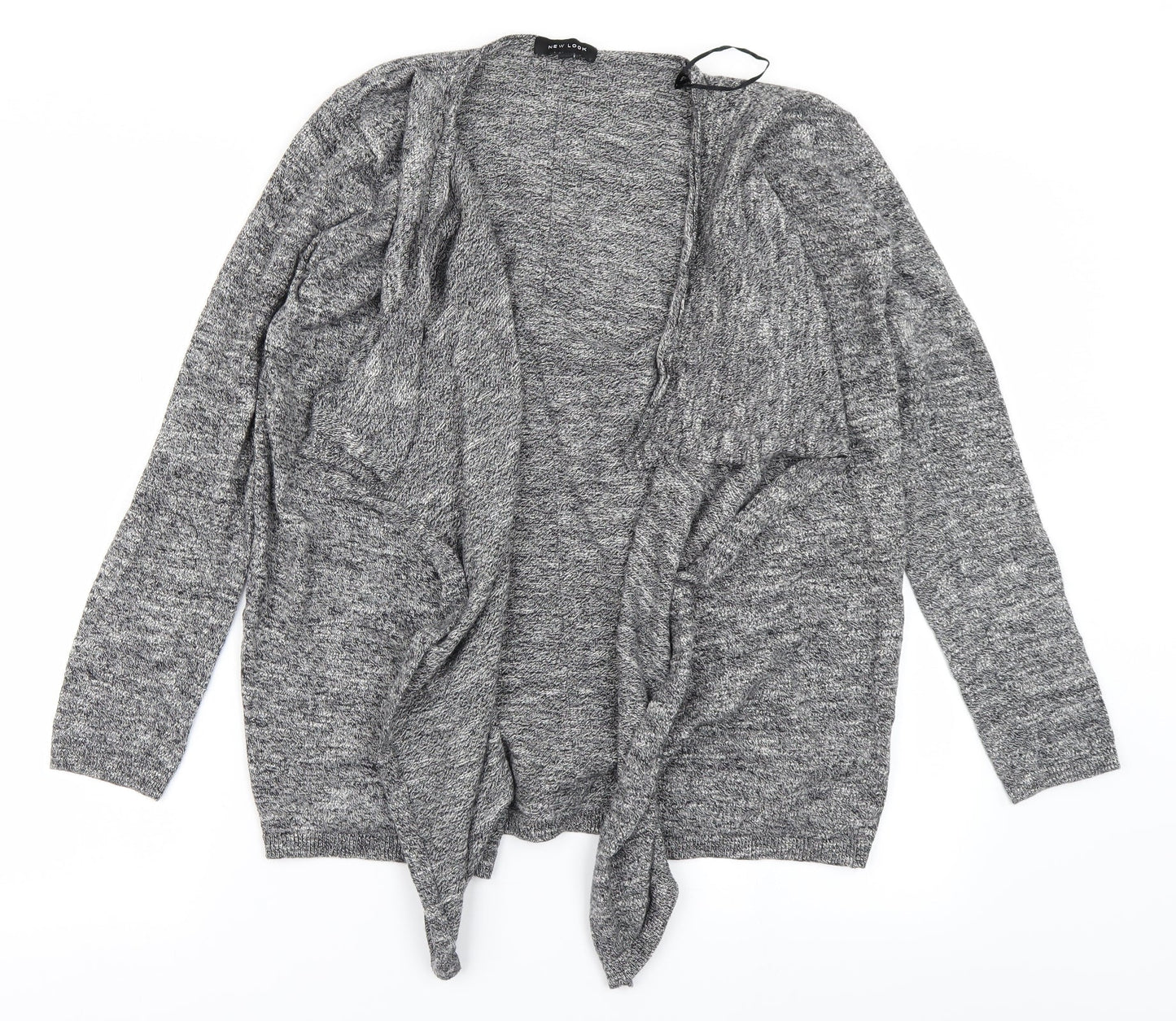 New Look Womens Grey  Knit Cardigan Jumper Size 10