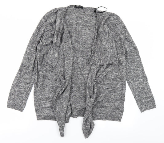 New Look Womens Grey  Knit Cardigan Jumper Size 10