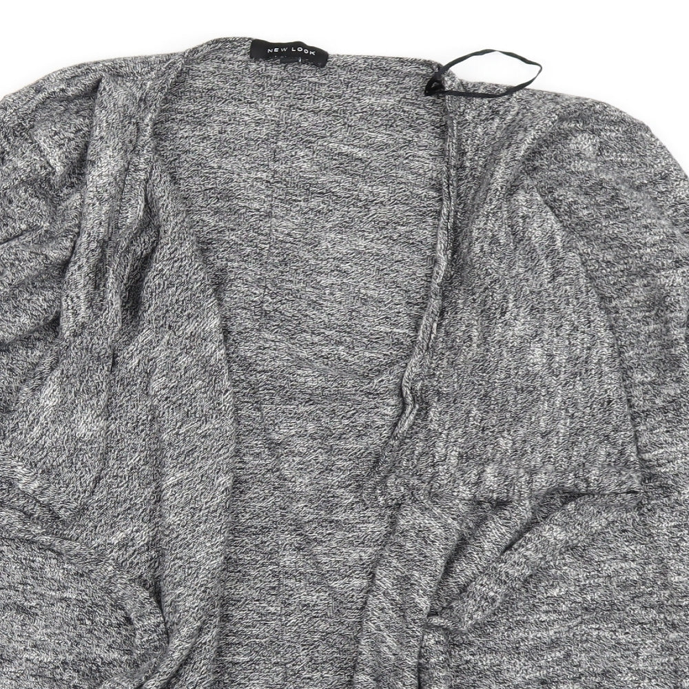 New Look Womens Grey  Knit Cardigan Jumper Size 10