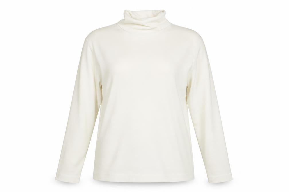 Poppy Womens Ivory   Pullover Sweatshirt Size 16