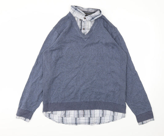 NEXT Mens Blue   Pullover Sweatshirt Size L