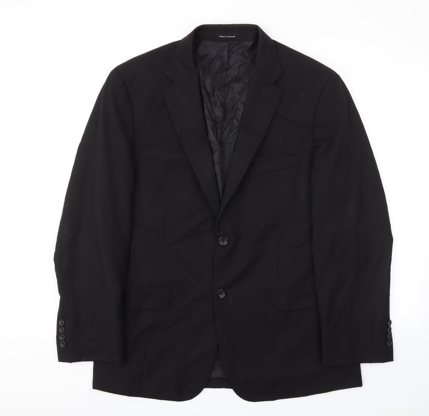 Pronto Uomo Mens Black   Jacket Blazer Size 42