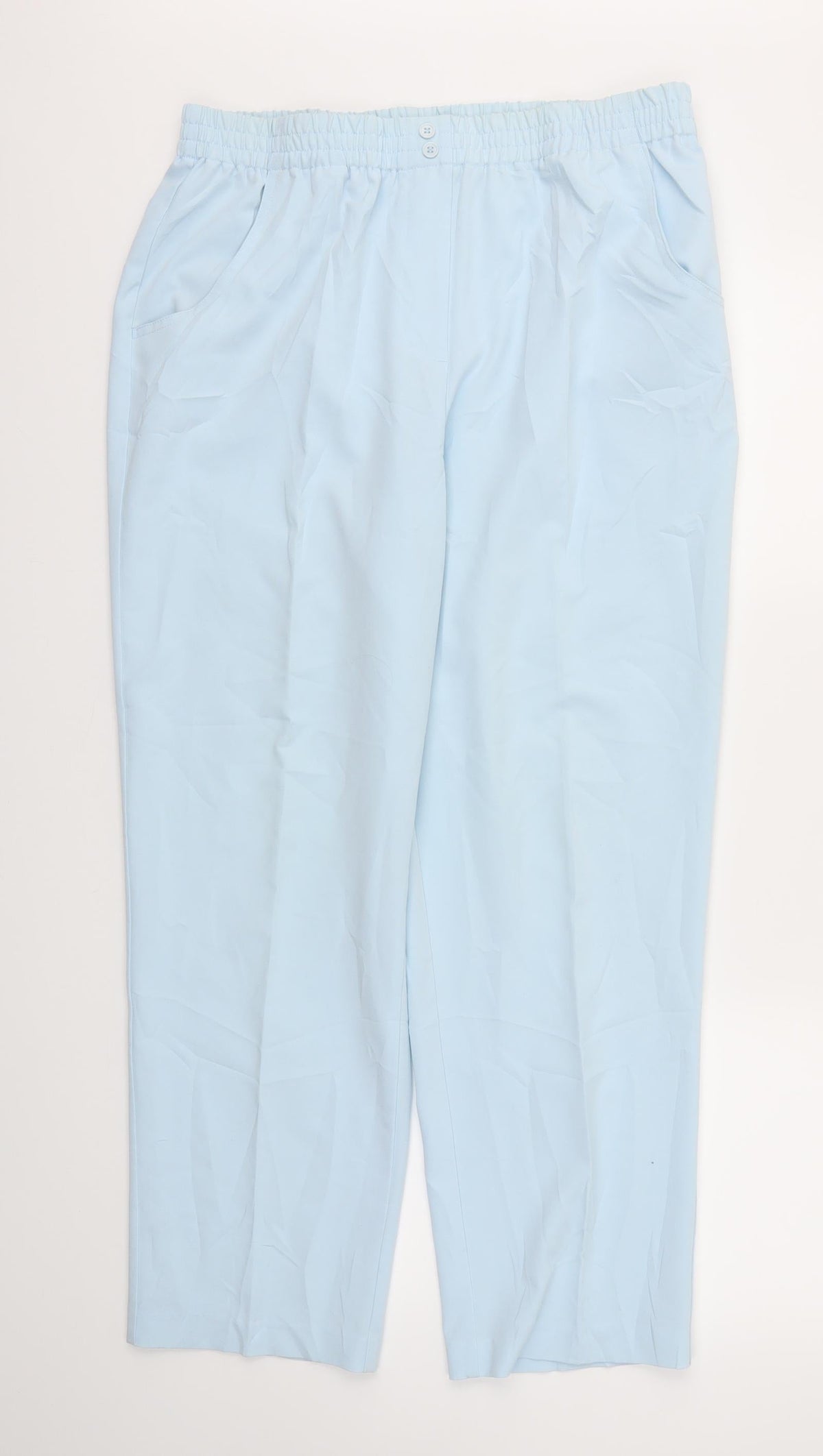 OCEALIS Womens Blue   Trousers  Size M L29 in - Stretch waistband