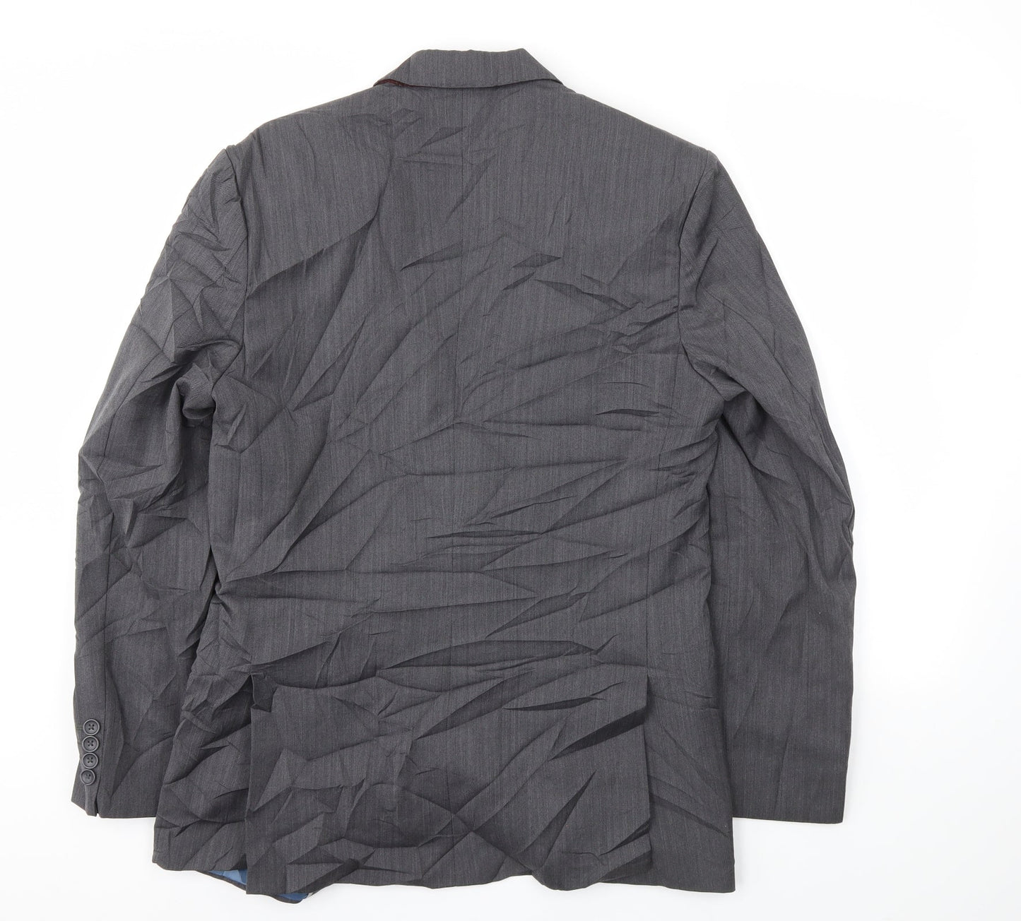 Preworn Mens Grey Houndstooth  Jacket Blazer Size 40