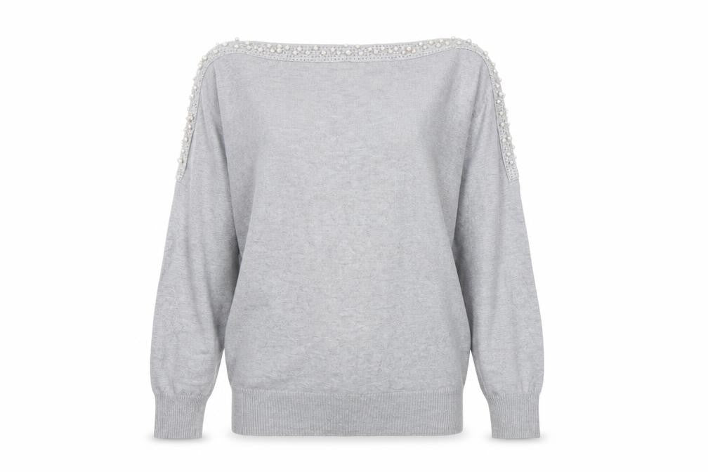 Quiz Womens Grey   Pullover Jumper Size M