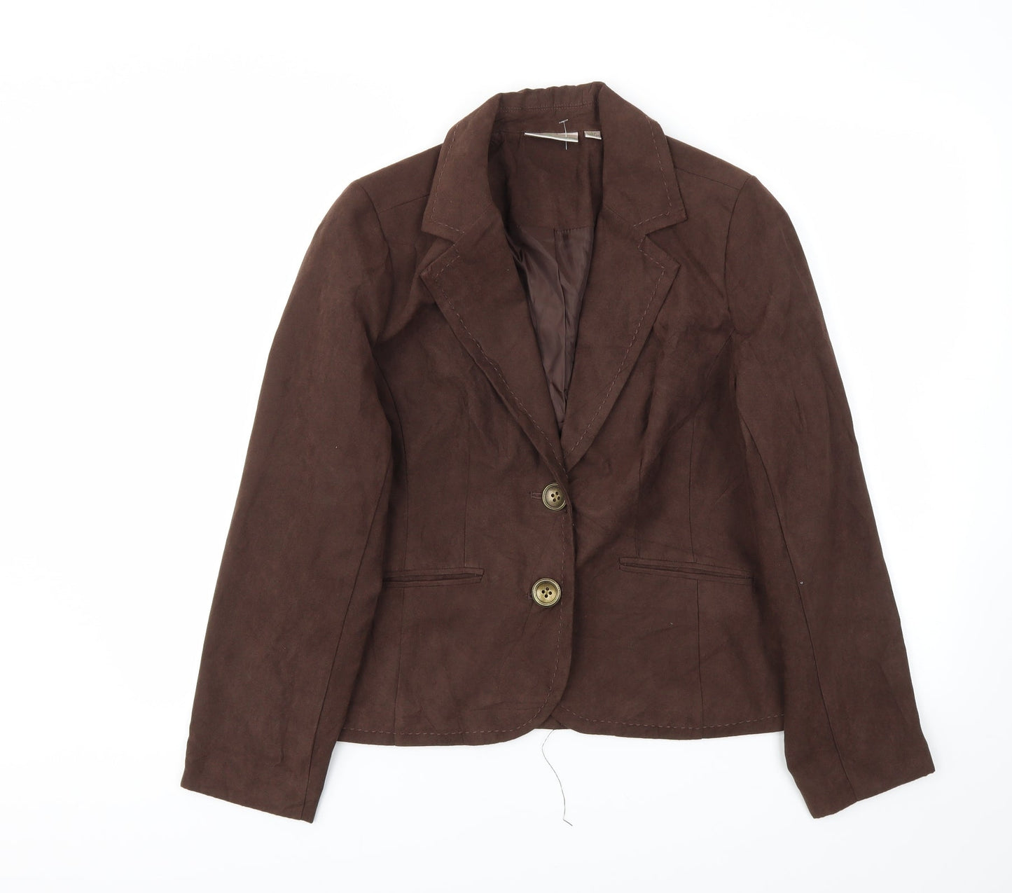 Studio Works Womens Brown   Jacket Blazer Size 10