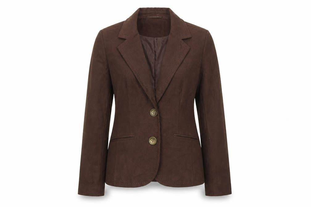 Studio Works Womens Brown   Jacket Blazer Size 10