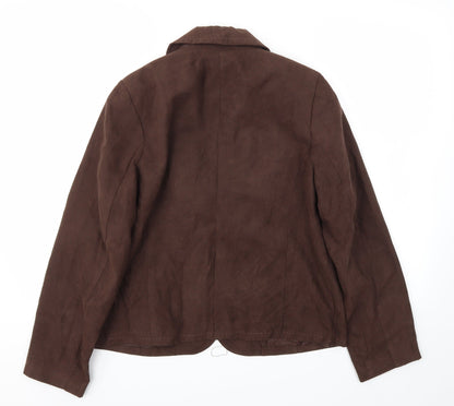 Studio Works Womens Brown   Jacket Blazer Size 10