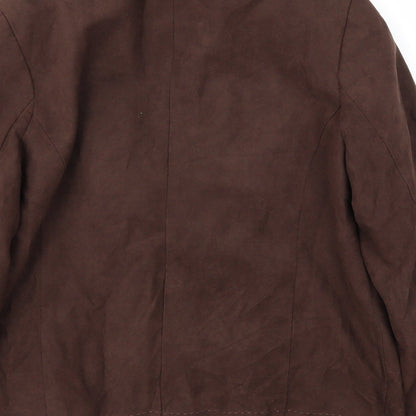 Studio Works Womens Brown   Jacket Blazer Size 10