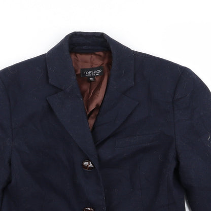 Topshop Womens Blue   Jacket Blazer Size 6