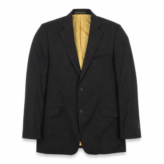 hugo james Mens Black Striped  Jacket Blazer Size 40