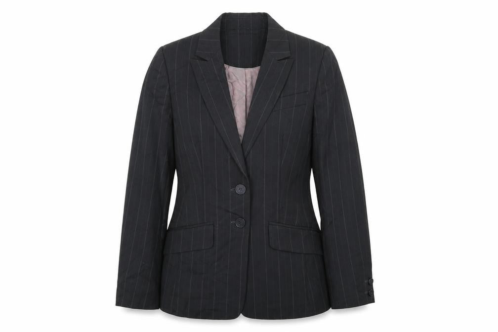 NEXT Womens Black Striped  Jacket Blazer Size 8