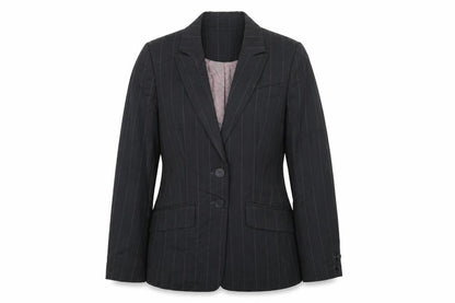 Next Womens Black Striped  Jacket Blazer Size 8