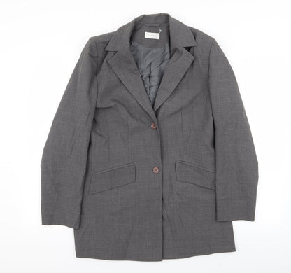 Classics Womens Grey   Jacket Blazer Size 12