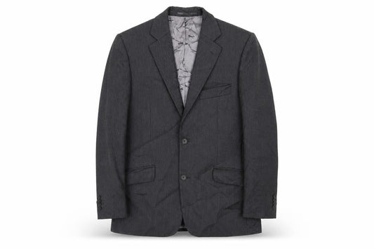 Paul Costelloe Mens Grey Striped  Jacket Blazer Size 38