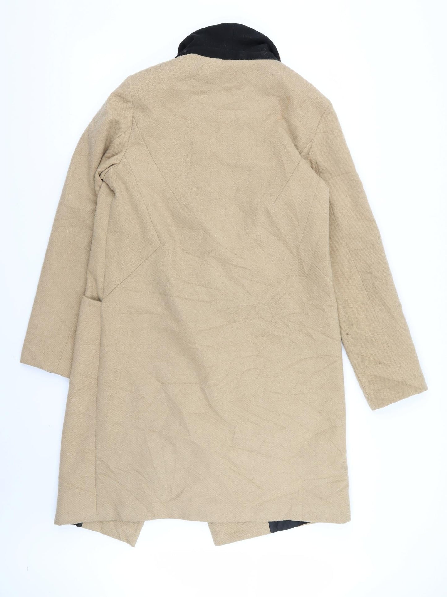 Oasis Womens Beige   Overcoat Coat Size M