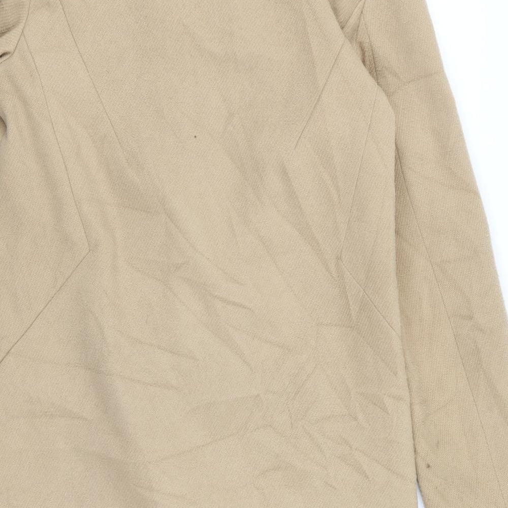 Oasis Womens Beige   Overcoat Coat Size M
