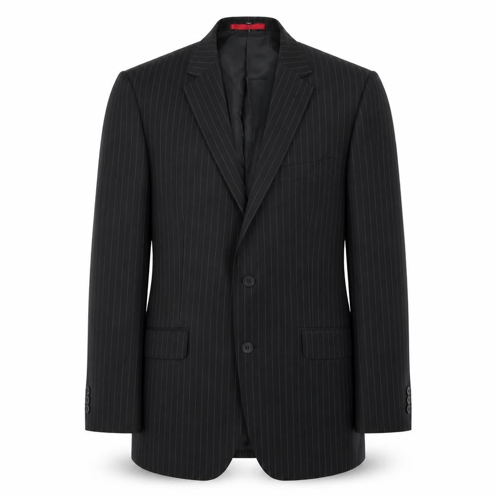 Burton Mens Black Striped  Jacket Blazer Size 38