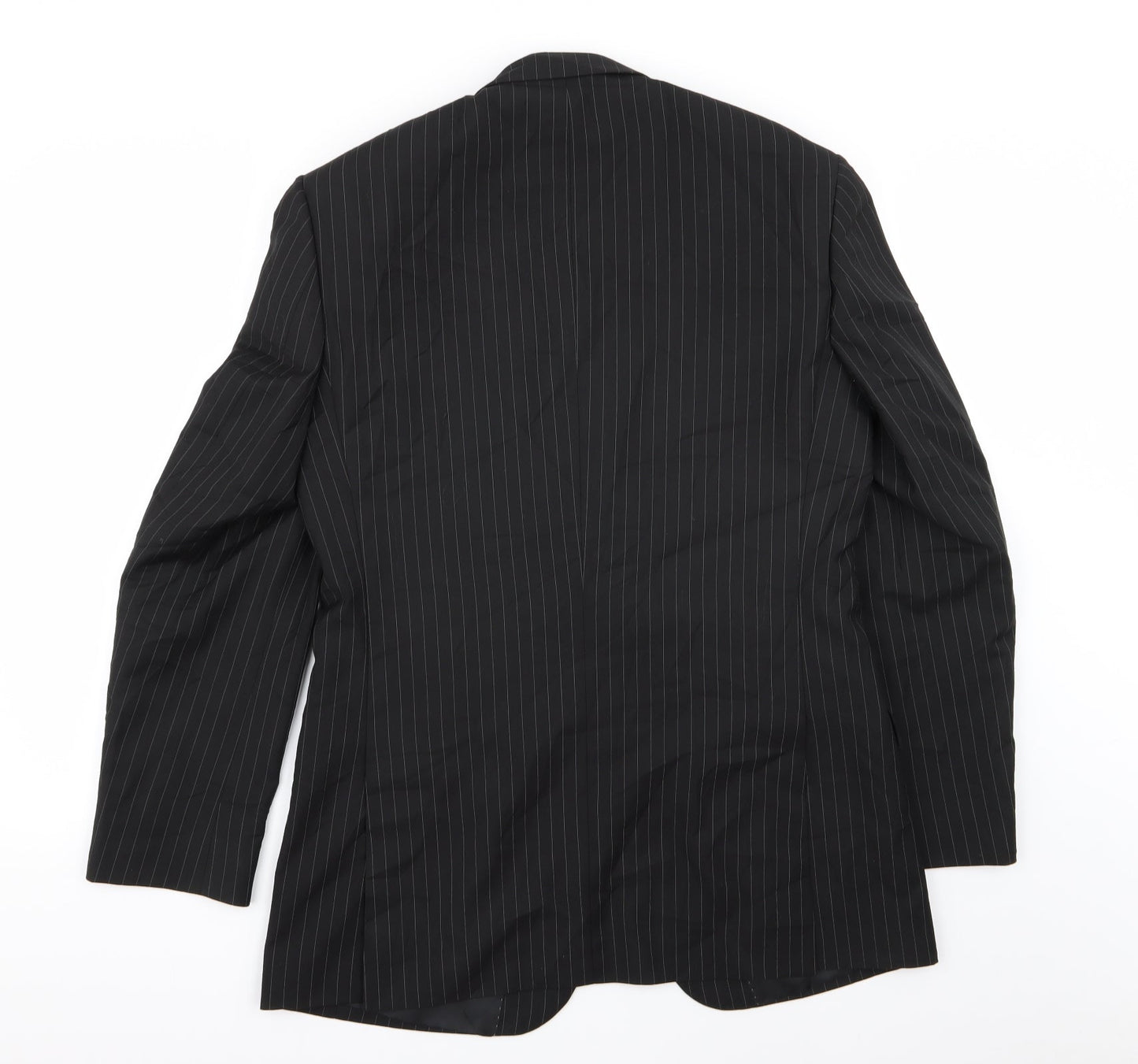 Burton Mens Black Striped  Jacket Blazer Size 38