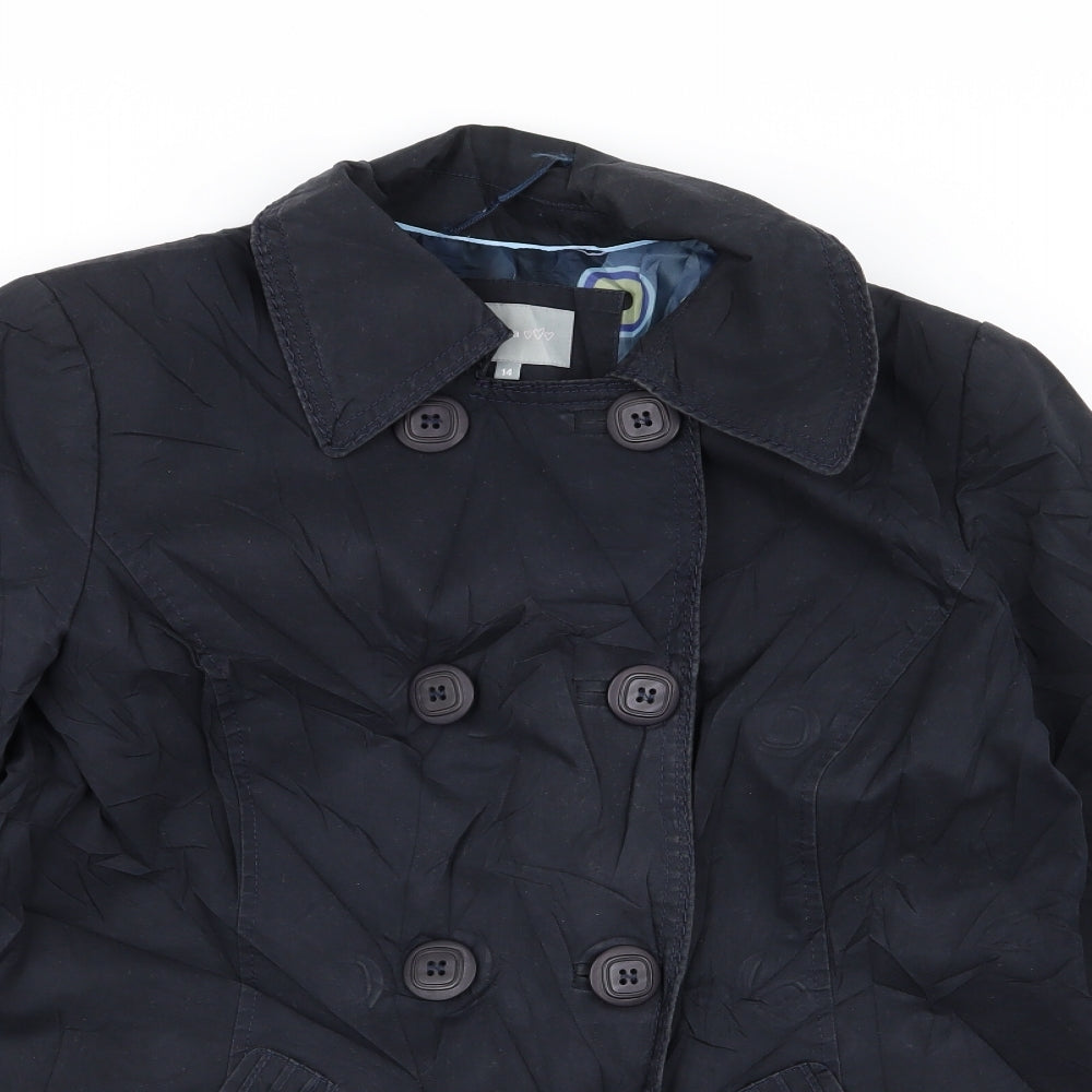 Per Una Womens Blue   Jacket Coat Size 14