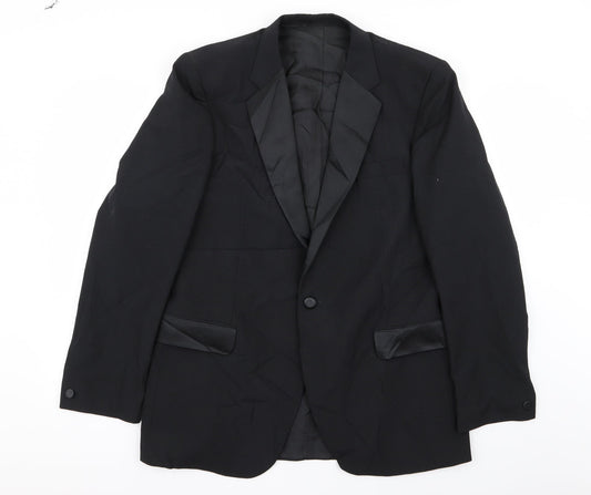 Preworn Mens Black   Jacket Blazer Size 42
