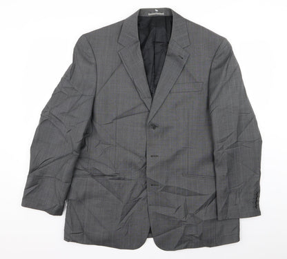 Next Mens Grey Check  Jacket Blazer Size 42