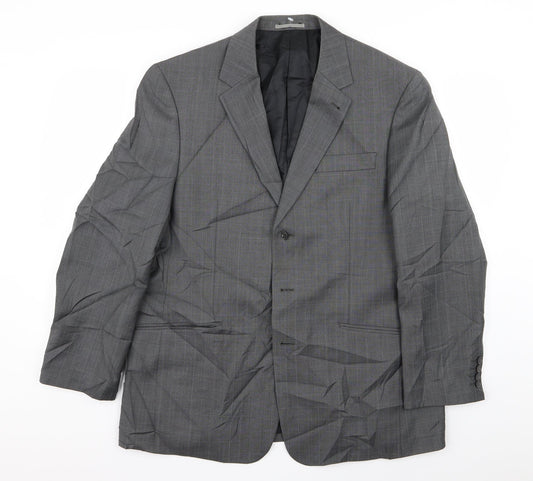 NEXT Mens Grey Check  Jacket Blazer Size 42
