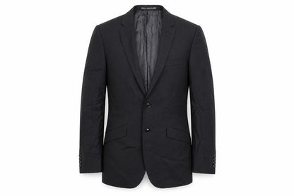 Front view of Autograph men’s black jacket blazer, size 38