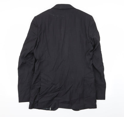 Back view of Autograph men’s black jacket blazer, size 38