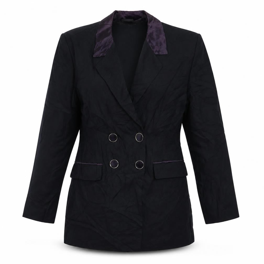 Oui Womens Black   Jacket Suit Jacket Size 12