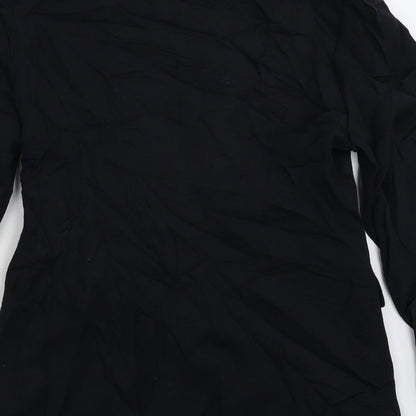 Brand and care label for Oui women’s black jacket suit jacket, size UK 12