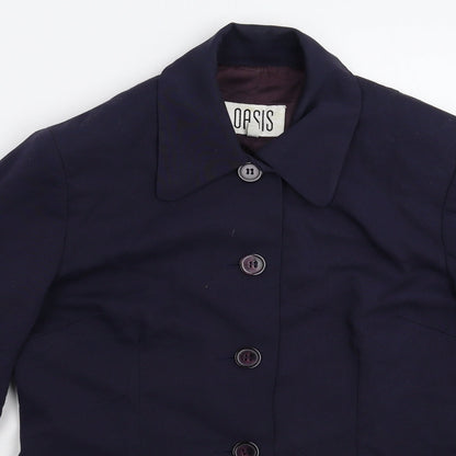 Oasis Womens Blue   Jacket Suit Jacket Size 10