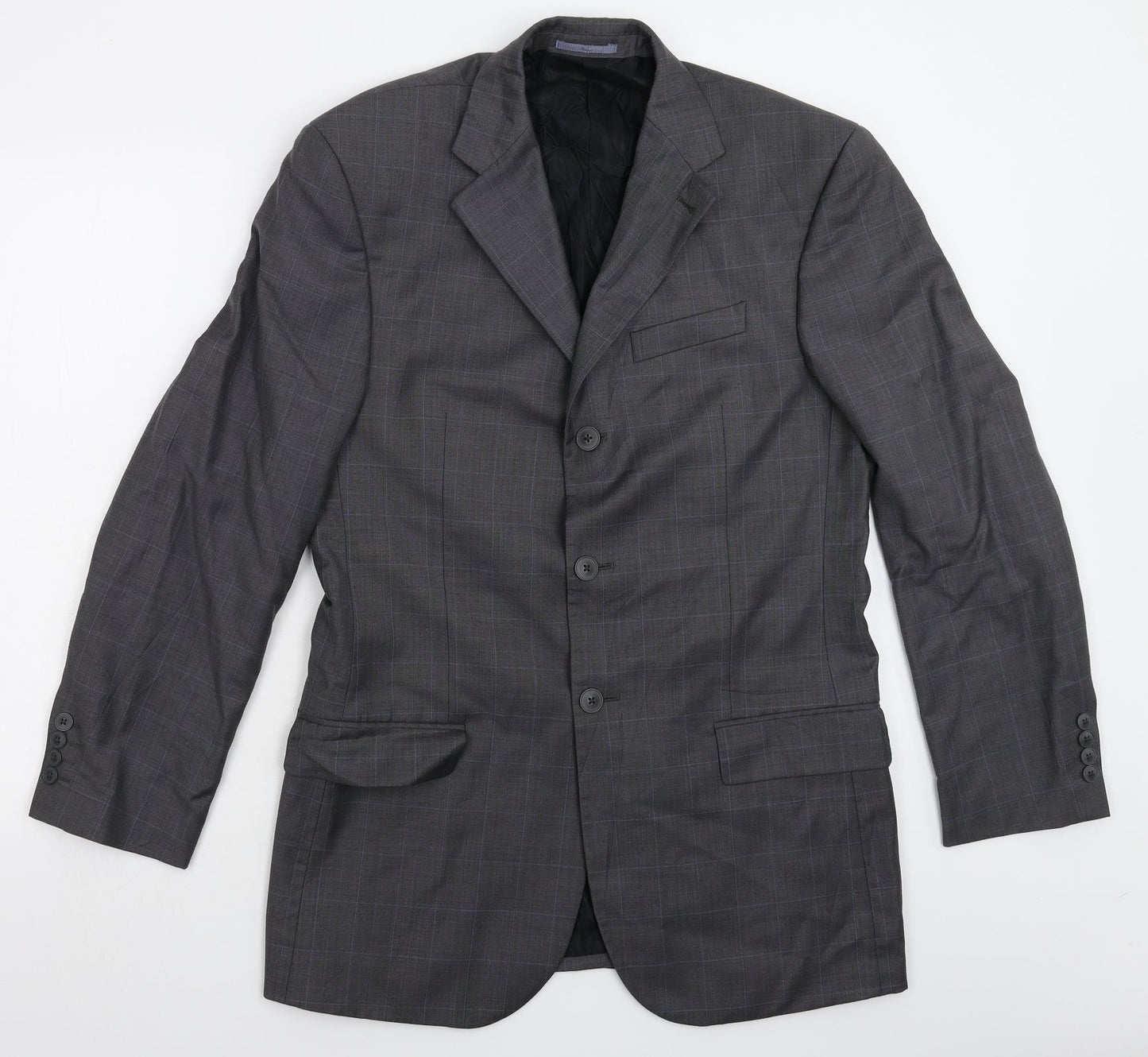 NEXT Mens Grey Check  Jacket Suit Jacket Size 38
