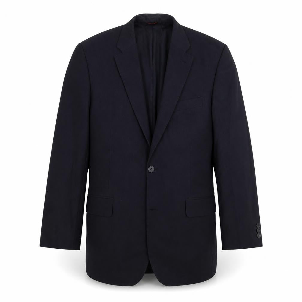Burton Mens Black Striped  Jacket Suit Jacket Size 38