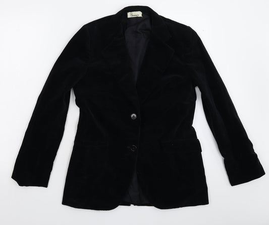 Cote d'Azur Womens Black   Jacket Suit Jacket Size M