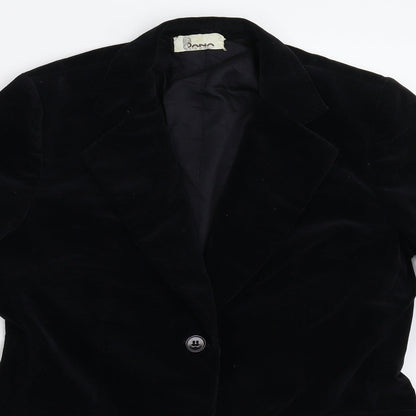 Cote d'Azur Womens Black   Jacket Suit Jacket Size M