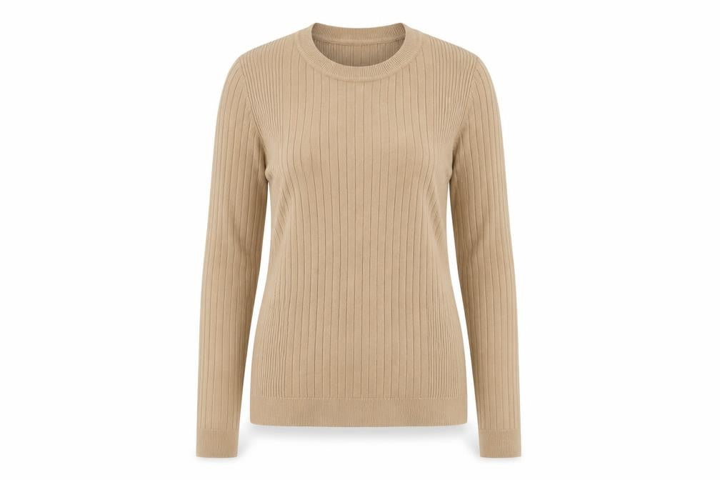 New Look Womens Beige Striped  Pullover Jumper Size 16