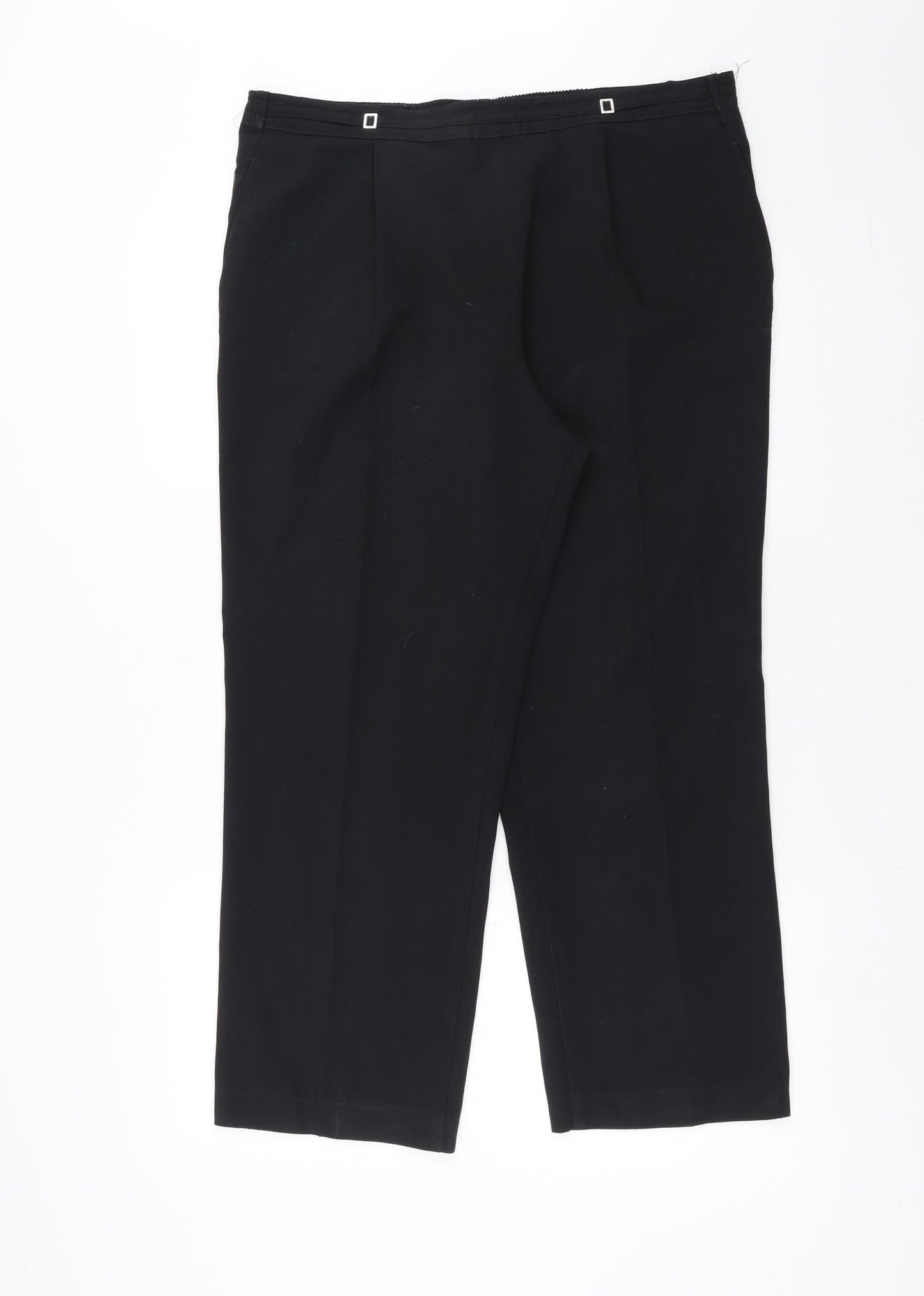 Marks and Spencer Womens Black   Trousers  Size 14 L26 in