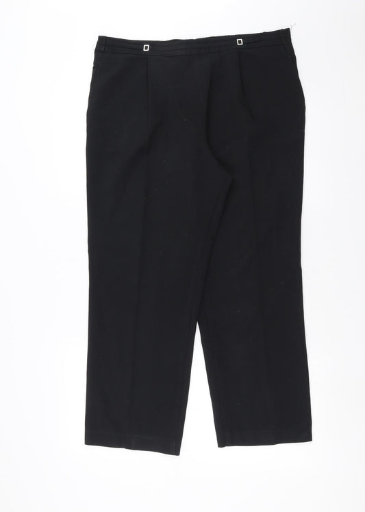 Marks and Spencer Womens Black   Trousers  Size 14 L26 in