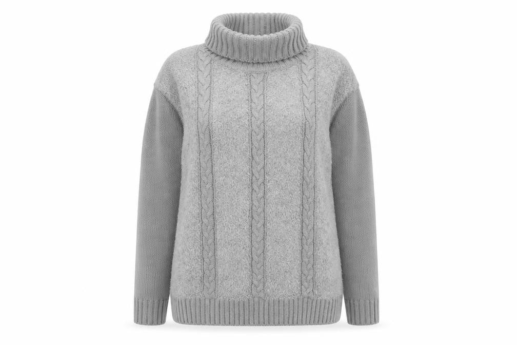 Fay Louise Womens Grey Striped  Pullover Jumper Size L